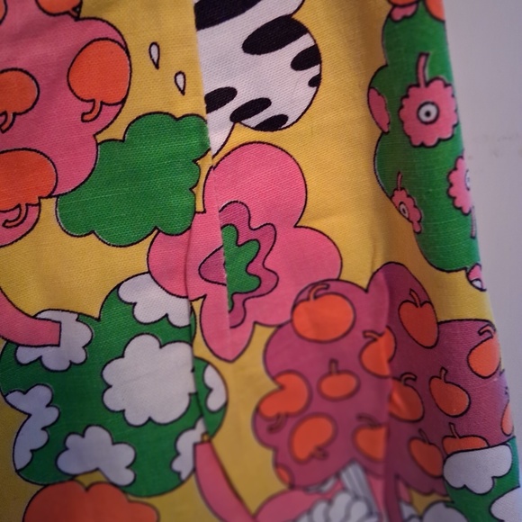 Women's/Girls Vintage Culottes Psychedelic - Picture 4 of 4